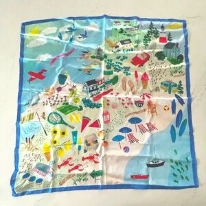 Kate Spade Silk Scarf - Cape Cod - with Tag $88